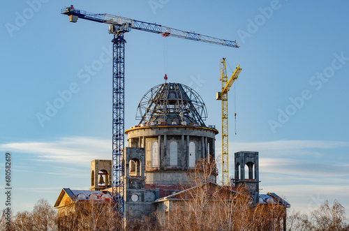 Монтаж купола Кафедрального собора