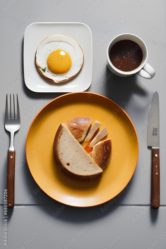 Bread and eggs Bread and eggs