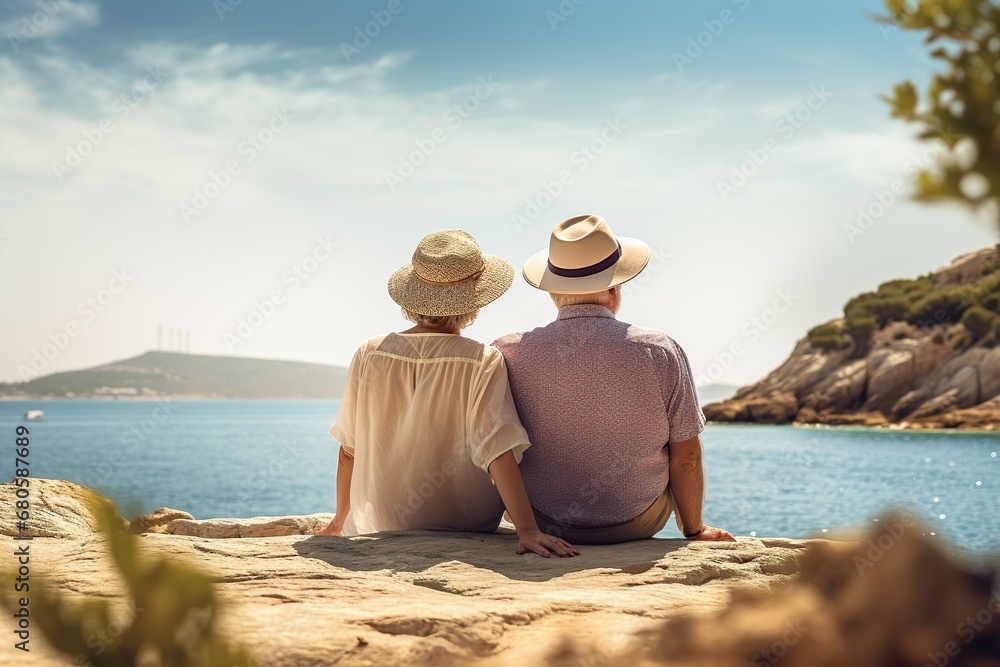 Fototapeta premium couple on the beach