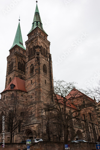 Germany Nuremberg city view on a cloudy autumn day