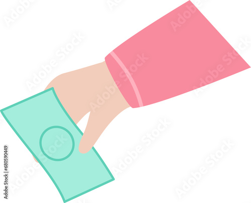 Hand with money