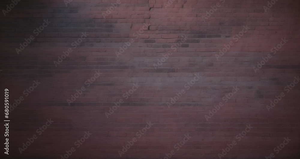 Naklejka premium Old dust and rustic pastel pink brick wall. Sign. logo or product placement concept background. Advertisement idea. Copy space.