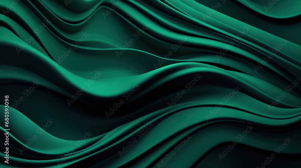 Obraz premium Dark Emerald Abstract Green Wallpaper