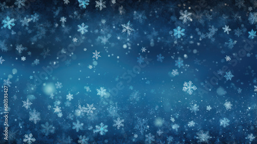 Blue and Azure Winter Wonderland Background