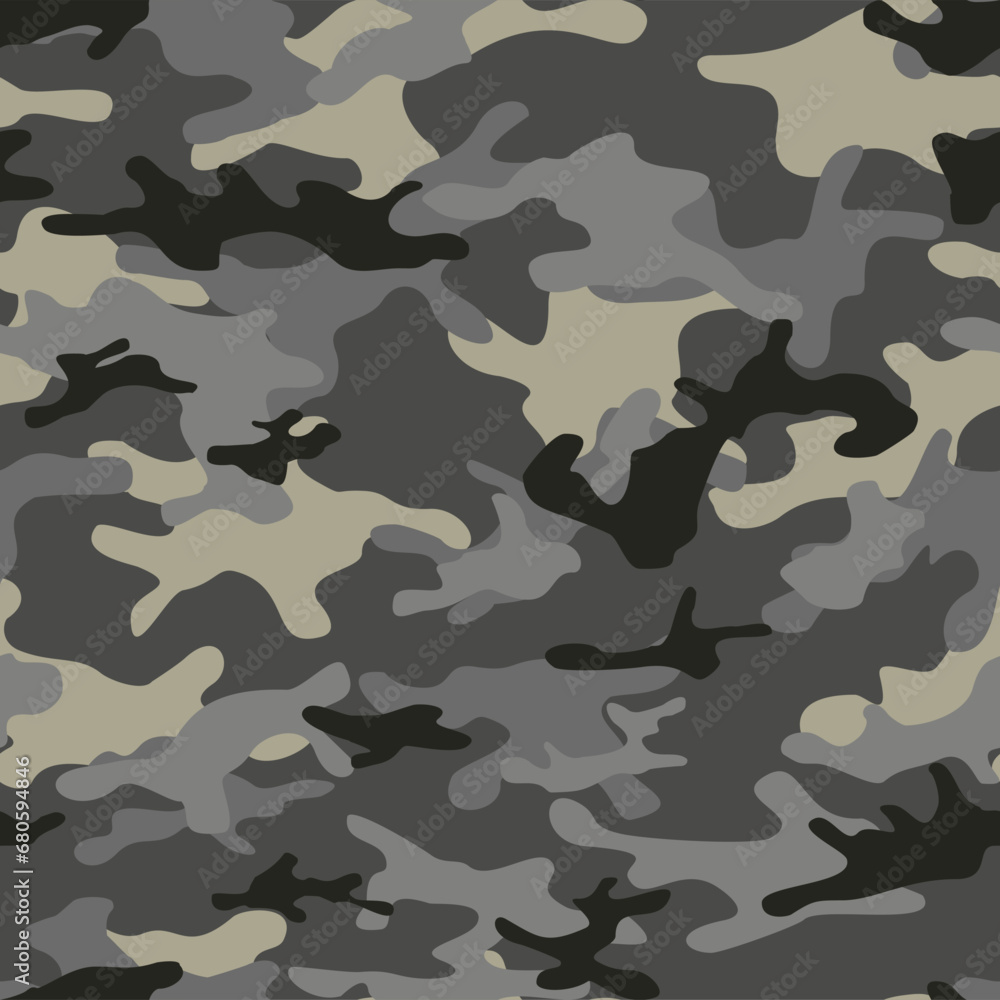 Seamless camouflage. Military camo texture. Print on fabric on paper. Vector Seamless camouflage. Military camo texture. Print on fabric on paper. Vector