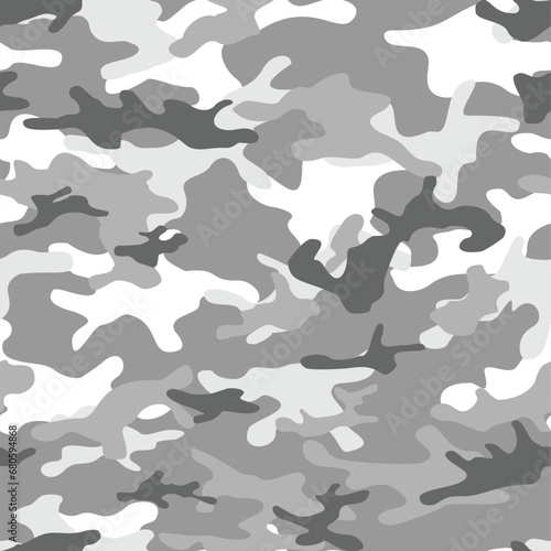 Seamless camouflage. Military camo texture. Print on fabric on paper. Vector