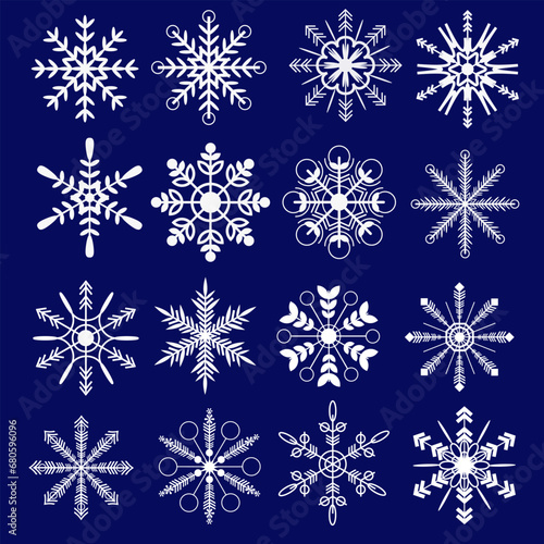 Snowflakes always have a hexagonal or hexagonal shape. Their shape and pattern depend on the temperature and humidity of the air at the time they form.