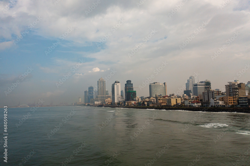 Urban infrastructure of the city of Colombo, Sri Lanka.