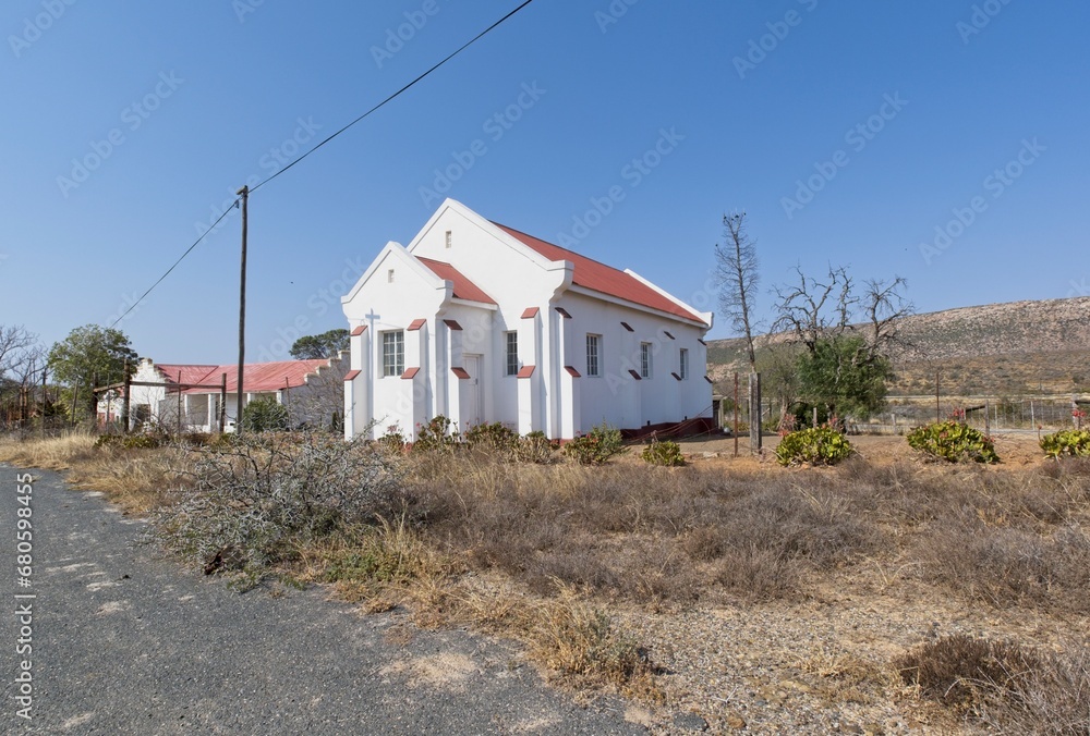 White historic church at Wolwefontein White historic church at Wolwefontein