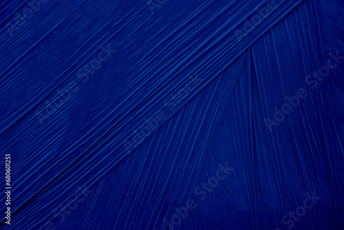 Blue abstract plastic foil background with 3d effect and bubbles