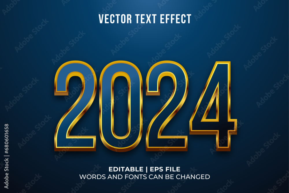 2024 gold text effect 2024 gold text effect