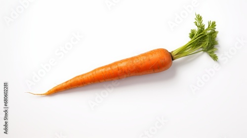 carrots on white background.