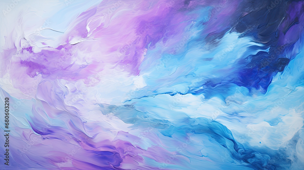 Abstract paint texture. Acrylic blue and purple paint background,Abstract watercolor background in blue colors