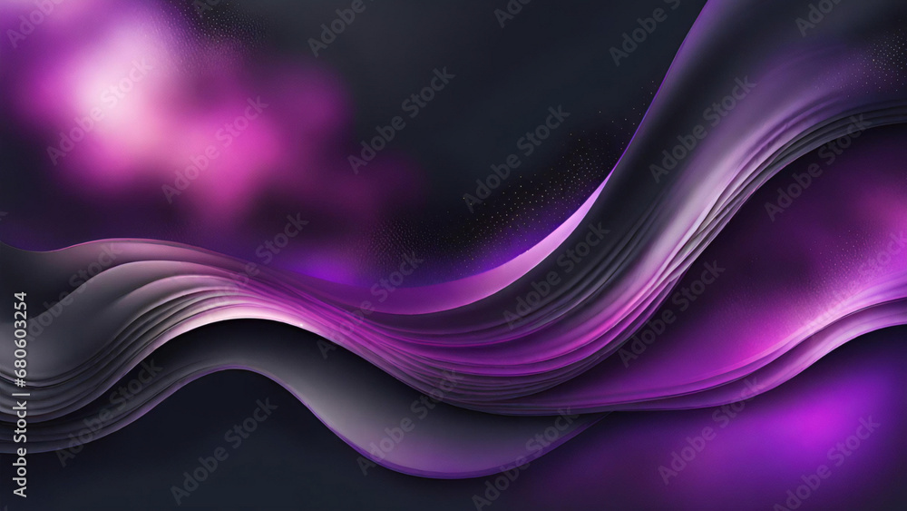 Fototapeta premium Lila Hintergrund mit schwarzem Rand und heller Mitte, verschwommene, weiche Textur in elegantem, ausgefallenem Website- oder Papierdesign