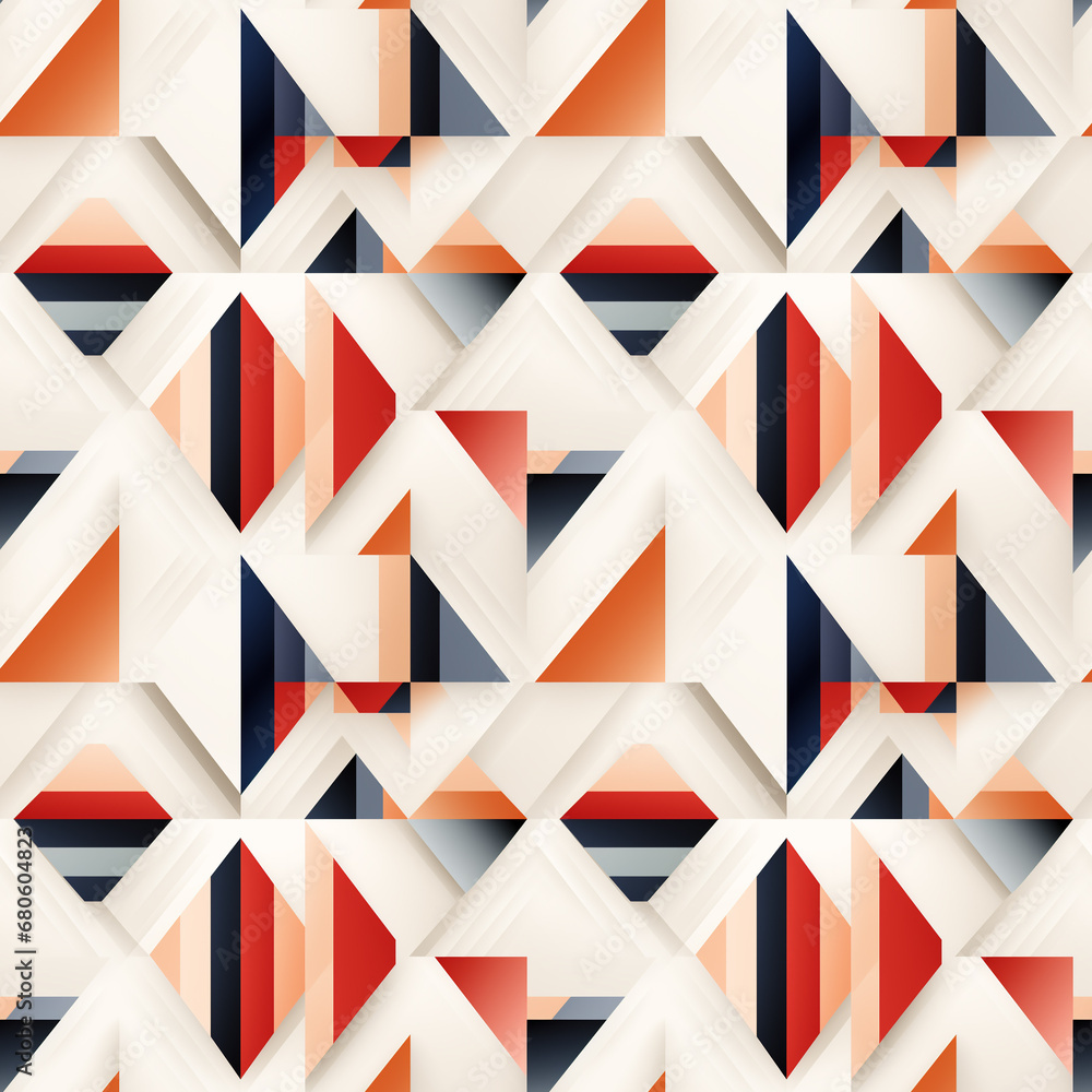 Obraz premium seamless minimal geometric pattern