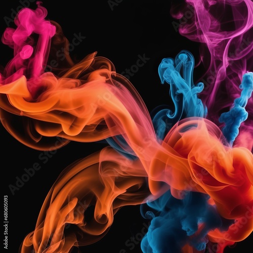 colorful smoke on dark background colorful smoke on dark background colorful smoke in the night sky