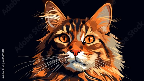illustration of a cat © Riffat