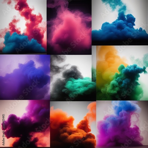 colorful smoke on dark background colorful smoke on dark background colorful smoke in the night sky