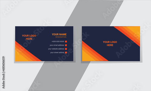 Business card design, corporate presentation ,Vector illustration, double sided business card, Stationery design,  Modern presentation,
tamplate design 