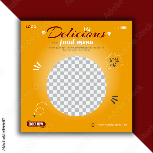 food itam social media post design