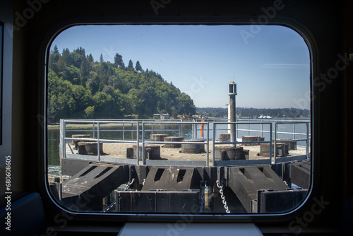 interior of a ferry boat