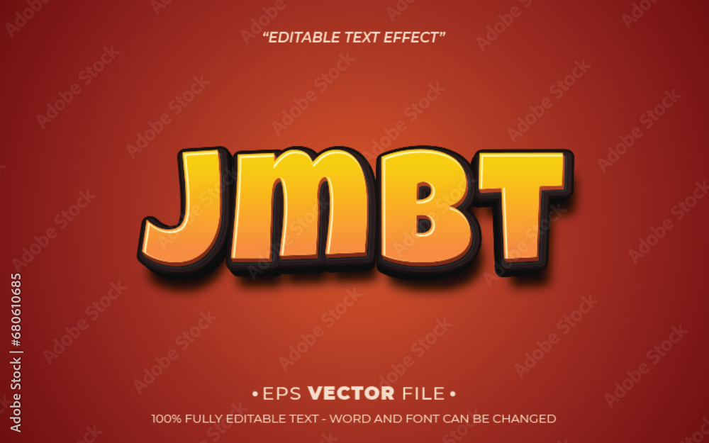 jmbt text effect 3d editable vector jmbt text effect 3d editable vector