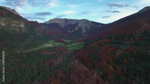 Rincon de Belagua. Roncal Valley. Navarrese Pyrenees. Blue hour photo