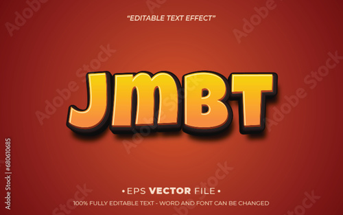 jmbt text effect 3d editable vector