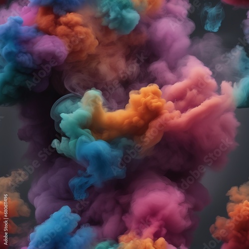 3d rendering of creative smoke on dark background. 3d rendering of creative smoke on dark background. colorful smoke and fog