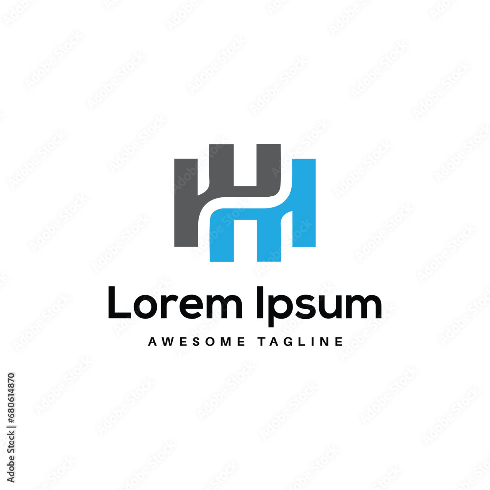 H letter logo design icon H letter logo design icon