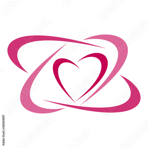 Valokuva cloud love logo icon template 1