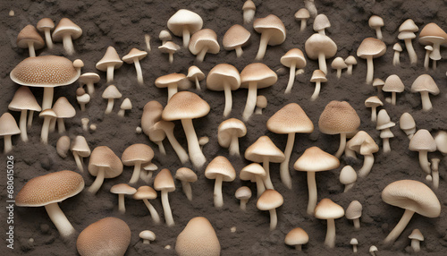 A mushroom is the fleshy spore bearing fruiting body photo