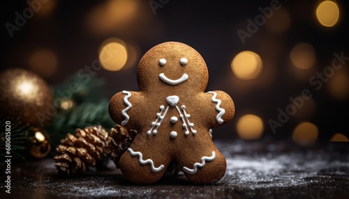 A Captivating Close-Up of a Vibrant Ginger Root on a Wooden Table