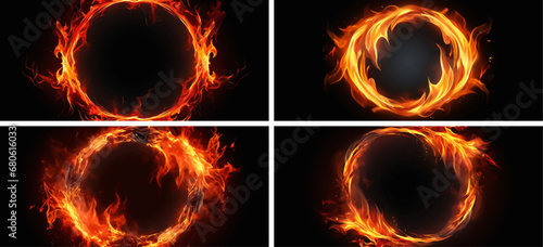fire flame hot heat black burn design abstract red inferno circle dangerous blazing background