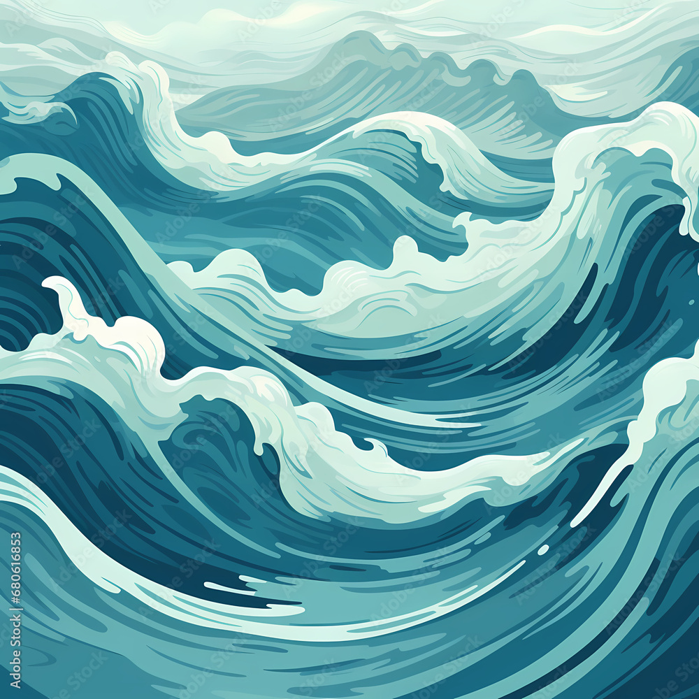 minimalist representations of ocean waves
