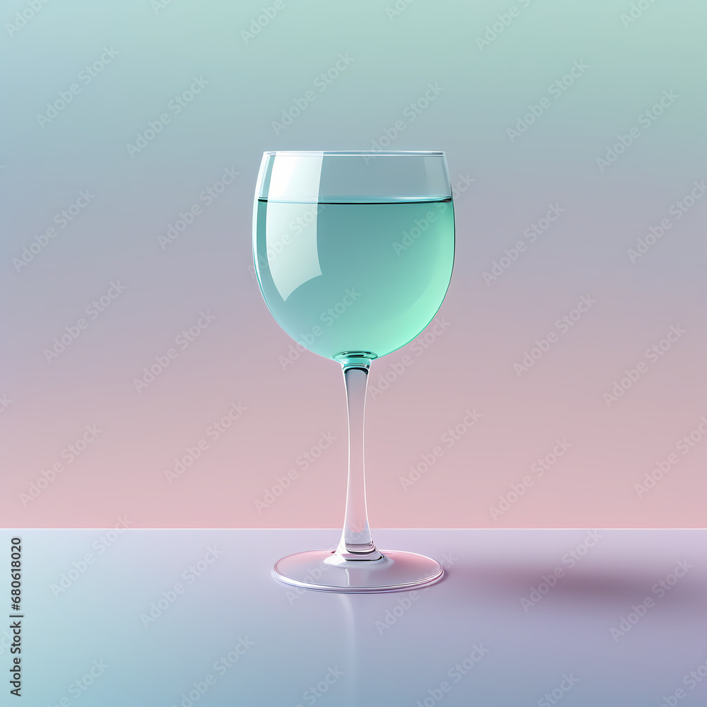 Obraz premium Glass with a drink, isolated