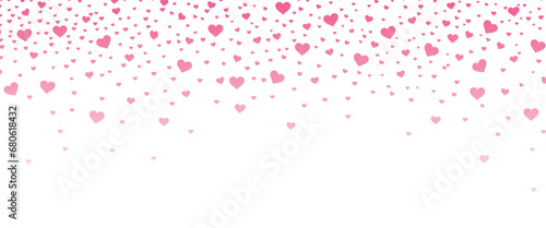 Abstract pink heart background. Valentines day background. Romantic background