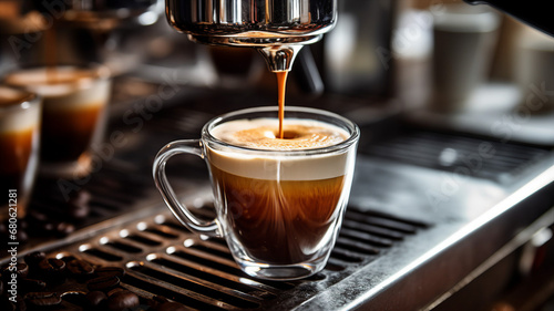 Freshly Brewed Espresso with Perfect Crema