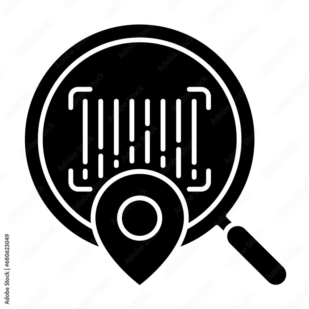Tracking glyph icon illustration vector graphic Tracking glyph icon illustration vector graphic