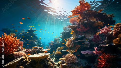 Enchanting Mediterranean Coral Oasis © EwaStudio