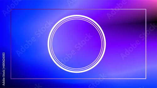 Multiple elements circle rectangle frame copy space for presentation and showcase gradient background