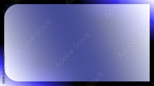 Misty greyish blue copy space frame for presentation over glowing blue lights and black background