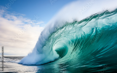 Wave Power. Oceanic Energy Splash