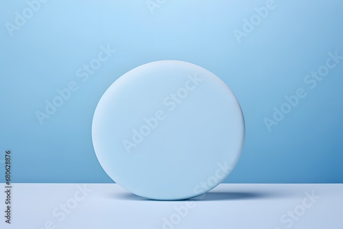 a round object sitting on top of a table Generative AI