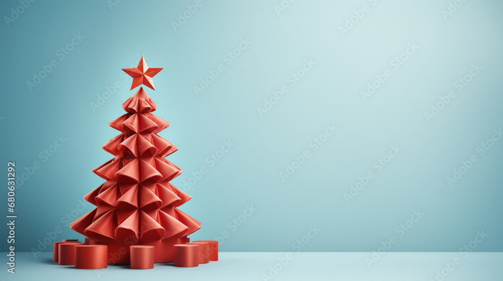 christmas tree with gift boxes