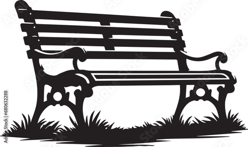 Park Bench Silhouettes EPS Park Bench Vector Park Bench Clipart