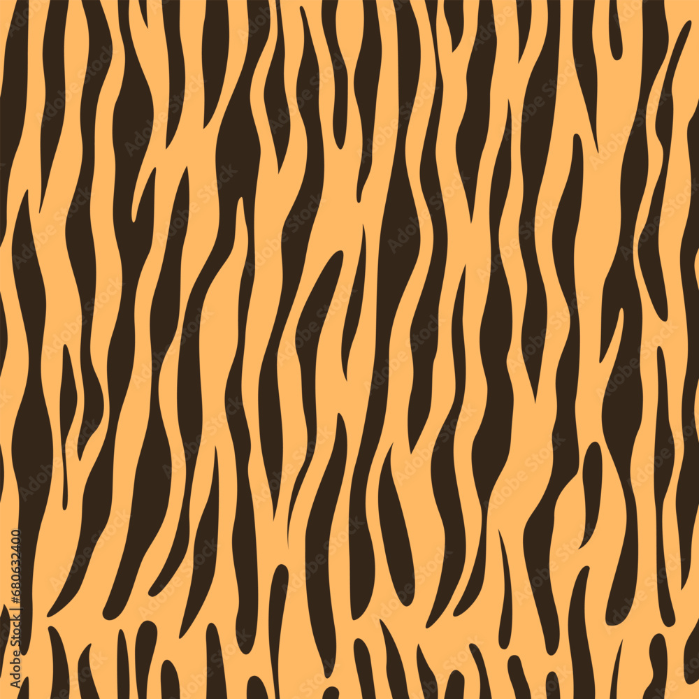 Tiger seamless pattern striped mammal fur. Predator camouflage. Printable background design Tiger seamless pattern striped mammal fur. Predator camouflage. Printable background design