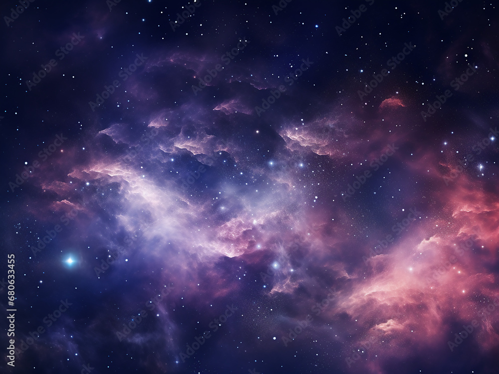 Obraz premium Nebulous wonders in the cosmos. AI Generation.