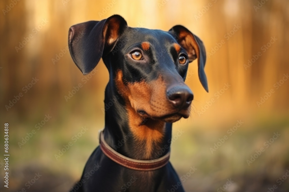 A close up view of a dog wearing a collar. This image can be used for various purposes, such as pet accessories, animal care, or pet training. A close up view of a dog wearing a collar. This image can be used for various purposes, such as pet accessories, animal care, or pet training.