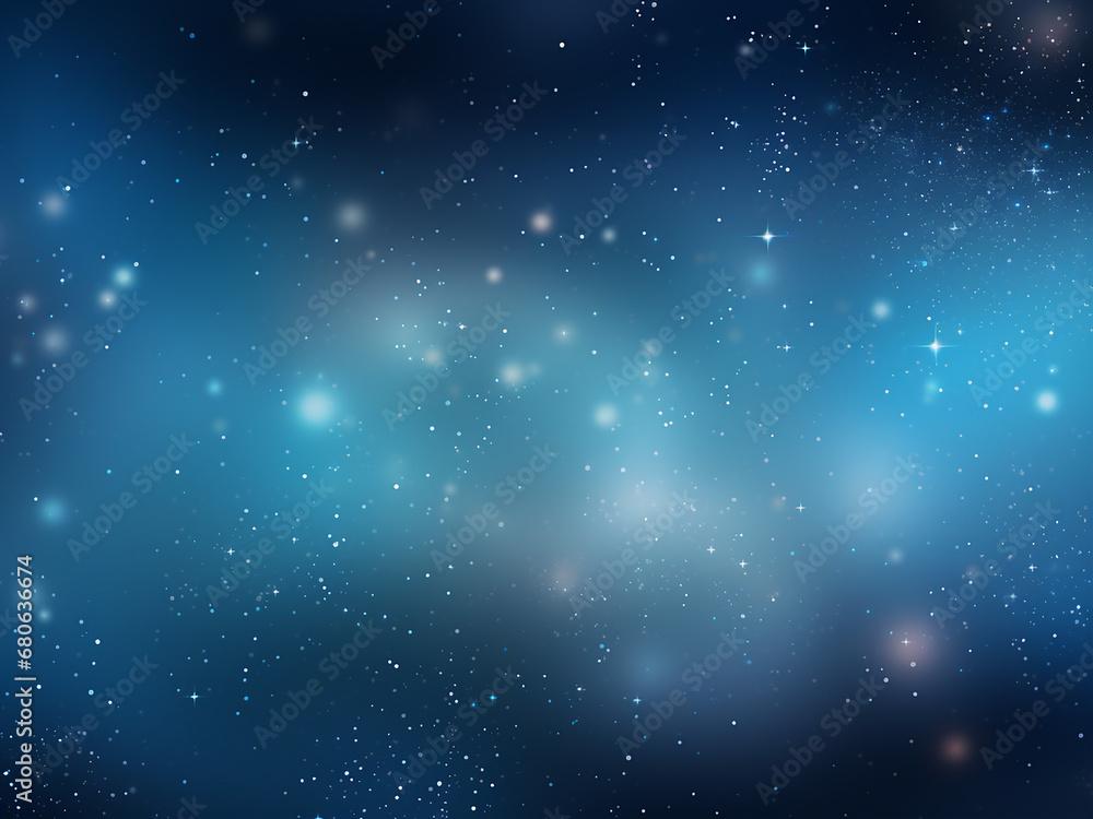 Ethereal Galaxies Blue set in the cosmic expanse. AI Generation.